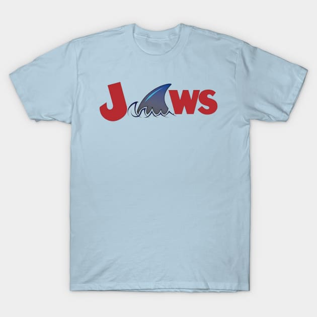 Jaws t-shirt T-Shirt by Kutu beras 